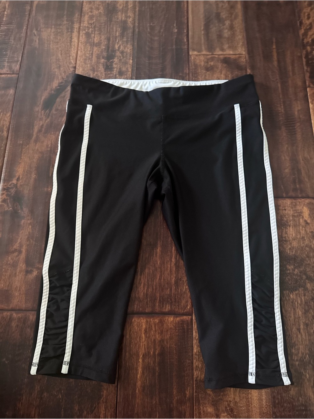 Striped Capri Pants (workout, everyday, casual pants)